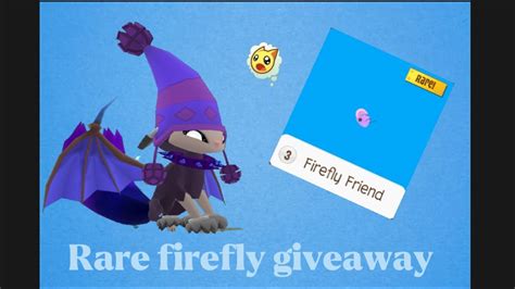 Rare firefly friend Giveaway (Ends at 720 subscribers) - YouTube