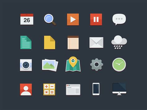 Free Flat Icons by buatoom on Dribbble