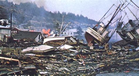 Great Alaska Earthquake 1964 | Downtown Kodiak in the aftermath of the ...