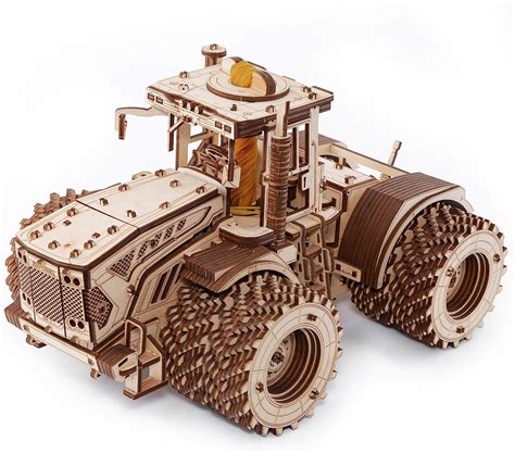 EWA Eco Wood Art 3D Puzzle Erwachsenen Traktor Modell Mechanisches DIY