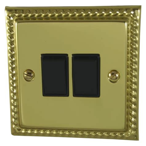 Georgian Polished Brass Sockets And Switches From Socket Store