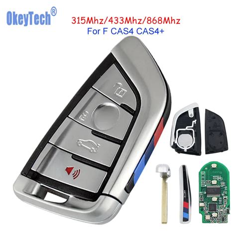 OkeyTech 4 Buttons 315mhz 433mhz 868MHZ Smart Car Remote Key Keyless