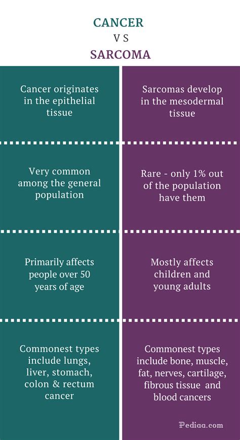 Difference Between Cancer And Sarcoma Pathology Common Causes Types