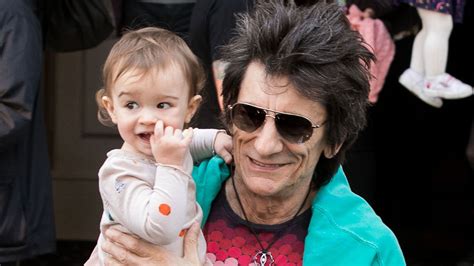 Ronnie Wood Shares Rare Photos Of Six Year Old Twin Daughters As He Turns 75 Hello