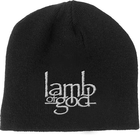 Lamb Of God Logo Official Beanie Hat Black Uk Clothing