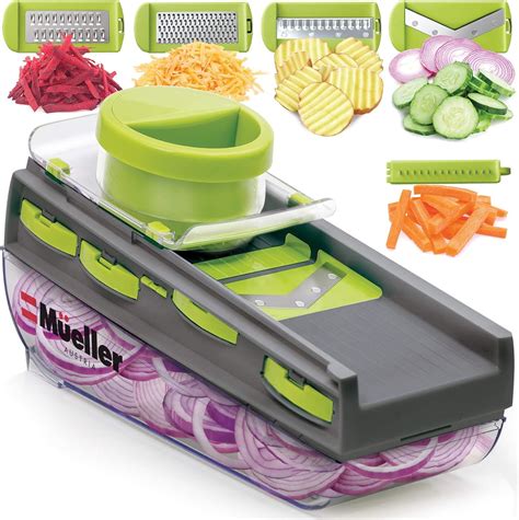 Amazon.com: Mueller Mandoline Slicer, Premium Quality V-Pro Five Blade ...