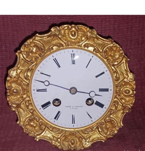 Ancien Mecanisme Mouvement Pour Pendule De Paris Horloge Portique Xix