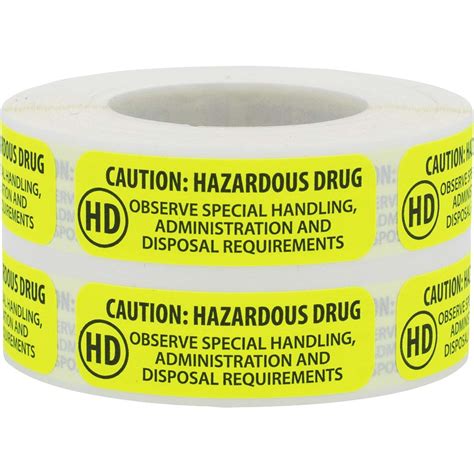 Hazardous Drug Special Handling Caution Labels Instock Labels