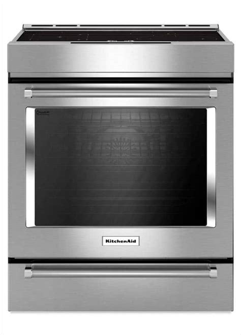 KitchenAid 7 1 Cu Ft Slide In Induction Range Double Oven With Self