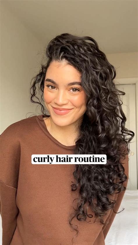 Curly Hair Routine Long Bouncy Healthy Curls Curly Hair Tips Curly Hair Styles Curls For