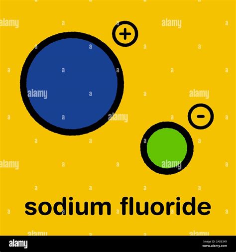 Le Fluorure De Sodium La Structure Chimique Formule Topologique