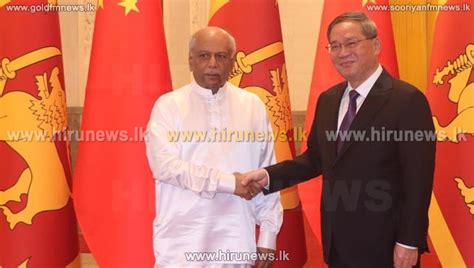 Prime Minister Dinesh Gunawardena Meets President Xi Jinping In China