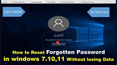 How To Reset Forgotten Password In Windows 10 Without Losing Data