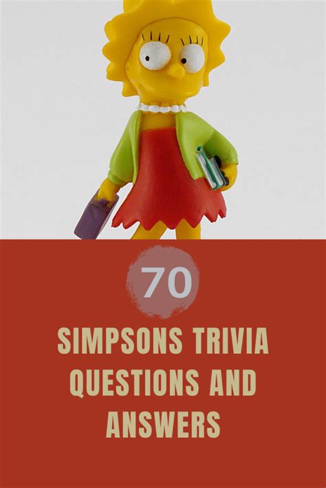 70 Best The Simpsons Trivia Questions - Trivia Inc