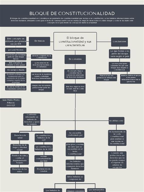 Mapa Conceptual Pdf Constitución Derechos Humanos