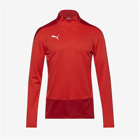 Puma Goal 23 Training 1 4 Zip Top Puma Red Chili Pepper Mens