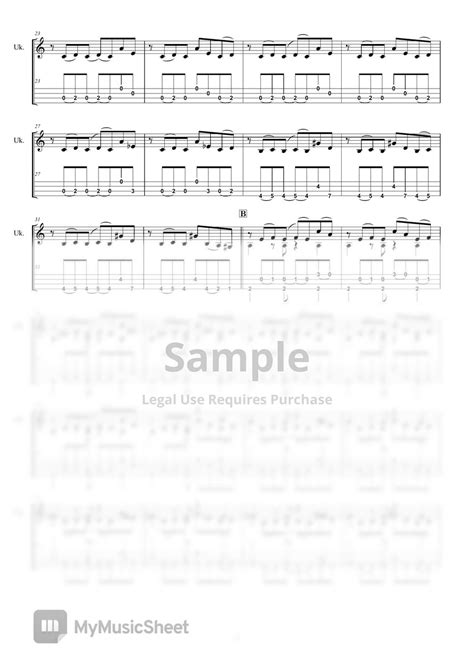 Astor Piazzolla LibertangoSolo Ukulele TAB Sheets