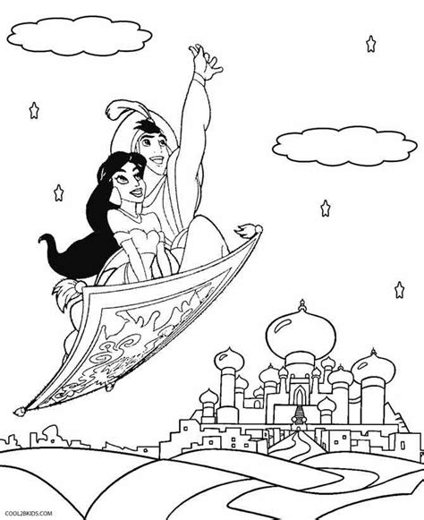 Aladdin Genie Coloring Pages At Getcolorings Free Printable