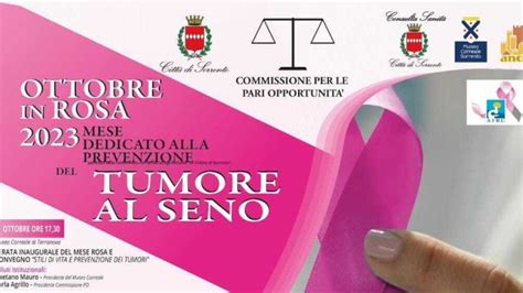 A Sorrento Ottobre In Rosa Dedicato Alla Prevenzione Del Tumore Al