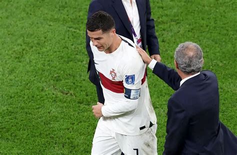 Cristiano Ronaldo Walks Down Tunnel In Tears As Portugal Crash Out Of