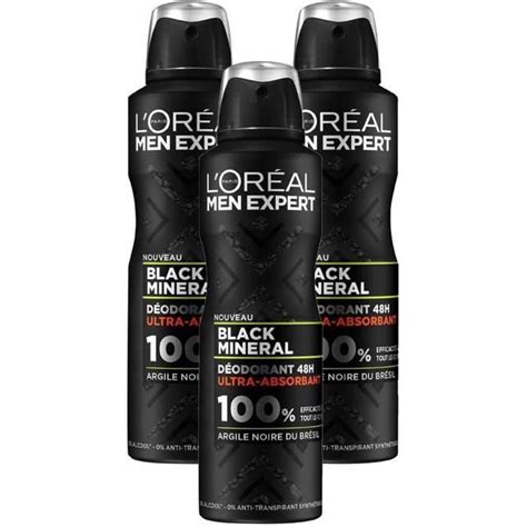 L Or Al Paris Men Expert D Odorant Homme Action H Black Mineral