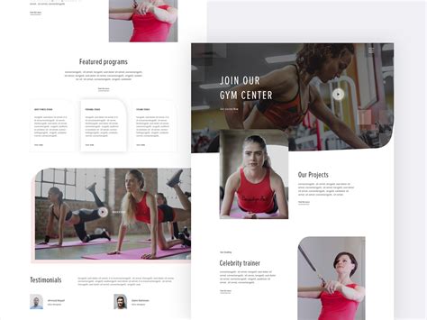 Gym Landing Page By Nabil Mahmud On Dribbble