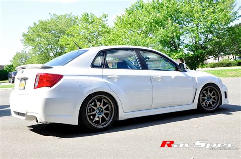 Subaru Wrx Sti Ge Gv Gh Gr White Work Emotion Xd Wheel Wheel Front