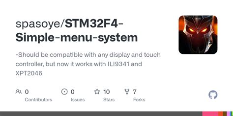 GitHub - spasoye/STM32F4-Simple-menu-system: -Should be compatible with ...