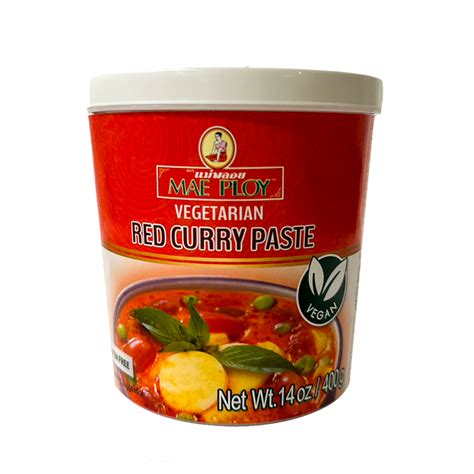 Mae Ploy Red Curry Paste Vegetarian Talard Thai Food Service