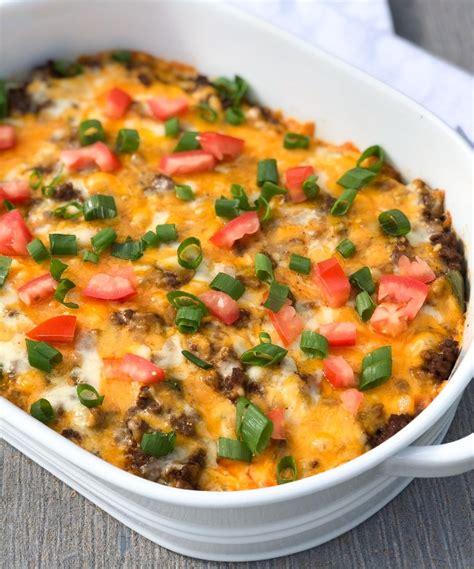 Keto Taco Casserole Curbing Carbs