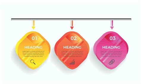 Schritte Gesch Ft Infografiken Vorlage Modern Bunt Infografik