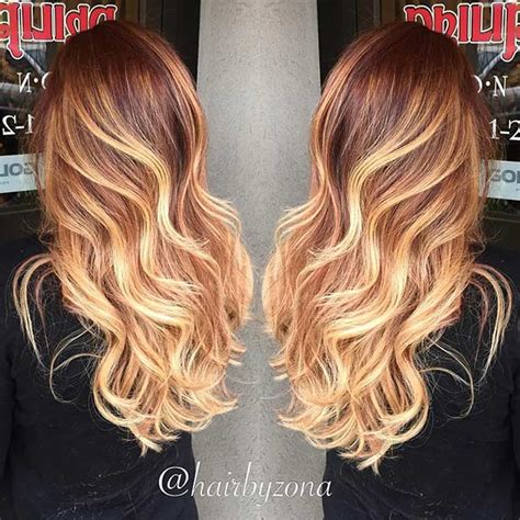 Copper To Blonde Ombre