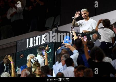 Turin Italy 31 August 2022 Leandro Paredes Of Juventus FC Gestures