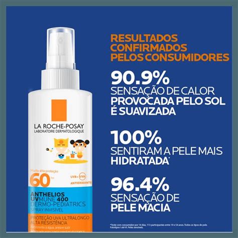 La Roche Protetor Solar Infantil - Protetor Solar Infantil em Spray La Roche-Posay Anthelios UVMune 400 ...