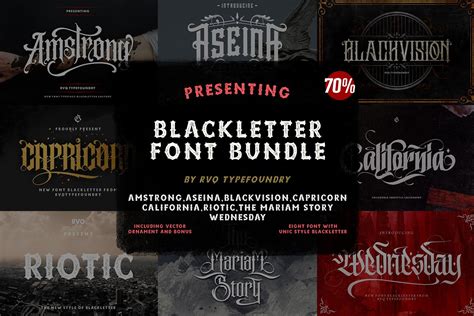 Blackletter Font Bundle – Logoness