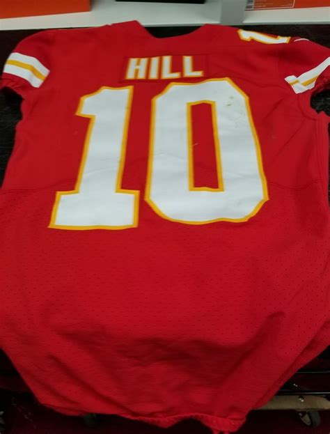 Sts Tyreek Hill Game Worn Chiefs Jersey The Official