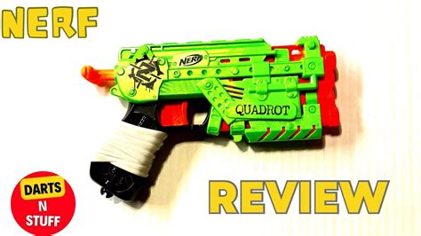 Nerf Zombie Strike Quadrot Blaster Review YouTube