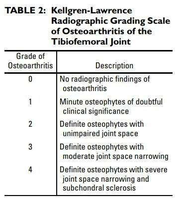 diagnosing osteoarthritis  knee radiograph sports medicine review