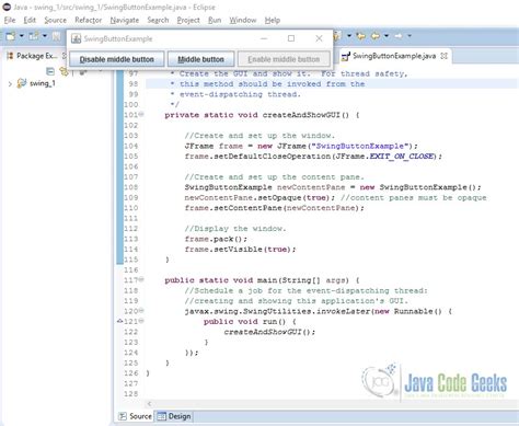 JAVA Swing Button Example - Java Code Geeks