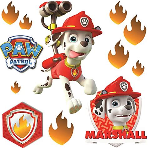 Buy Tlg Set Fensterbilder Paw Patrol Feuerwehr Hund