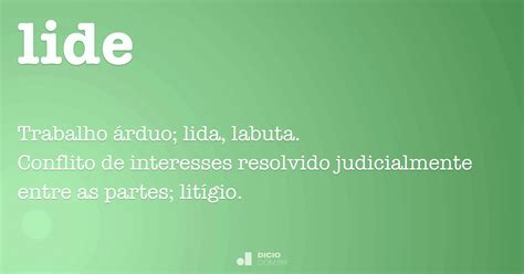 Lide - Dicio, Dicionário Online de Português