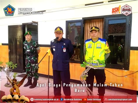 Apel Siaga Pengamanan Malam Tahun Baru Kecamatan Buleleng