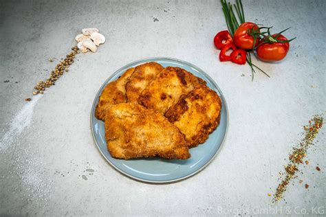 Schweineschnitzel Paniert Und Gebraten Onlineshop Fleischerei Borghs