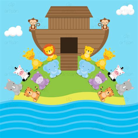 Noah's Ark Clipart / Ark Clip Art / Animal Clipart