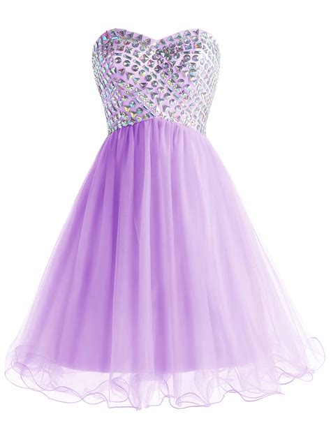 Wedtrend Womens Short Prom Dress Tulle Homecoming Dress With Beads