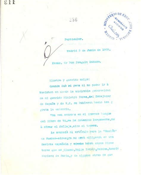 Carta de Rubén Darío a TABUCO Joaquín Nabuco Biblioteca Virtual