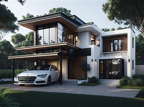 Premium AI Image | Modern minimalist house design