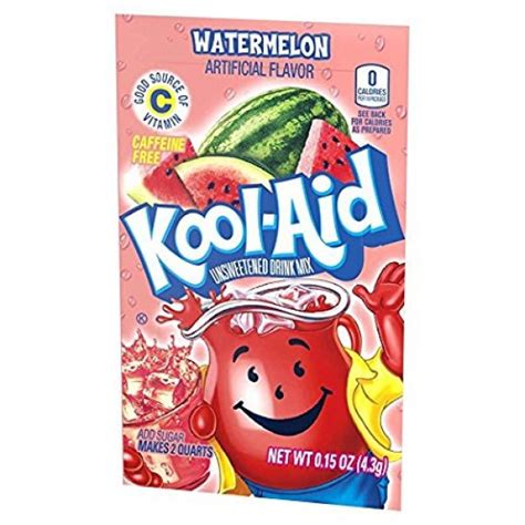 Kool Aid Flavored Drink Mix Unsweetened Watermelon