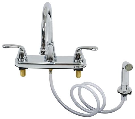 Phoenix Faucets Hybrid RV Kitchen Faucet W Sprayer Dual Lever Handle