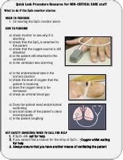 SpO2 Monitor Alarms: Quick Guide for Non-Critical Care Staff | Course Hero